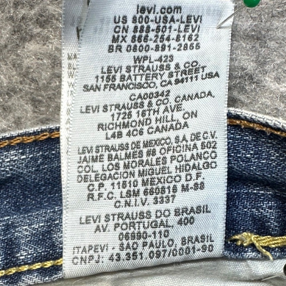 Levi's 550 Relaxed Fit Jeans Womens Slim Size 26x28 Blue Medium Wash - Picture 5 of 11